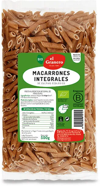 Macarrones integrales