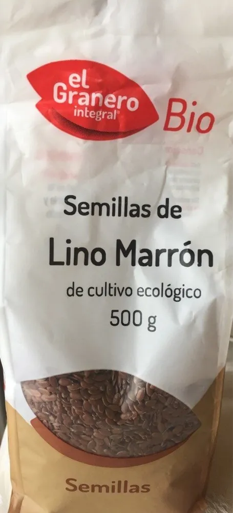 Semillas de lino marron