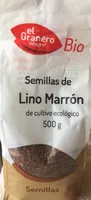 Semillas de lino marron
