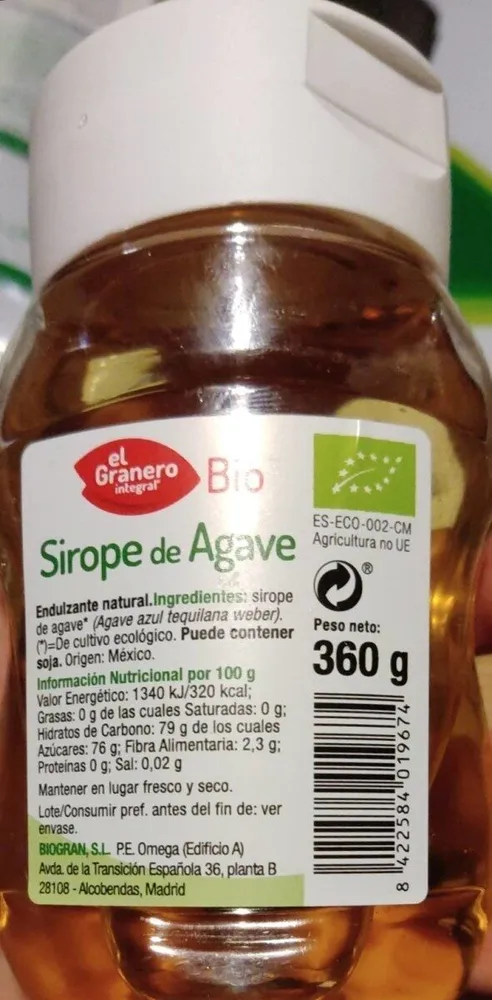 Sirope de Agave
