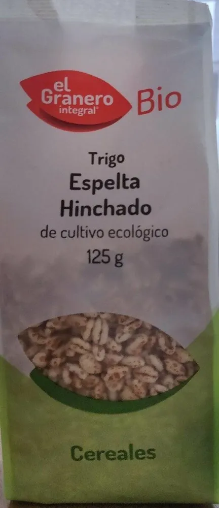 Trigo espelta hinchado de cultivo ecológico