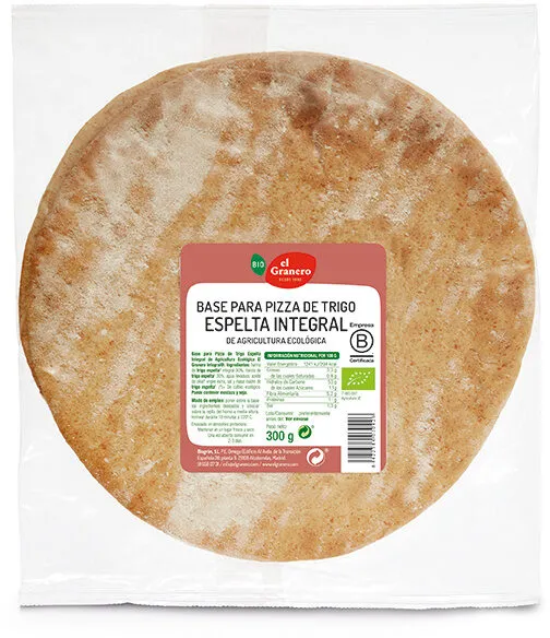 Base para pizza de trigo espelta integral