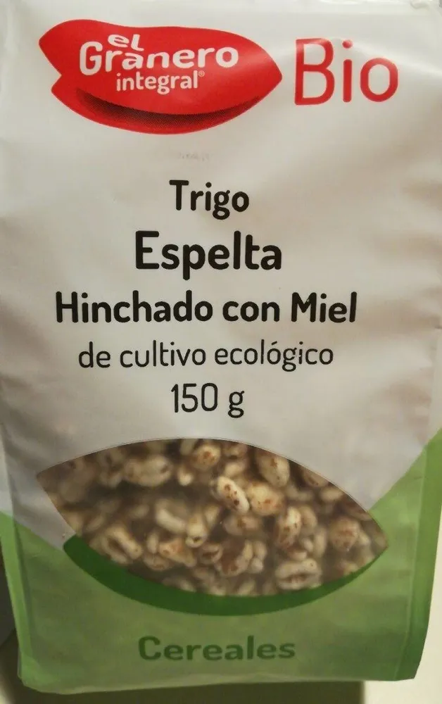 Trigo espelta hinchado con miel