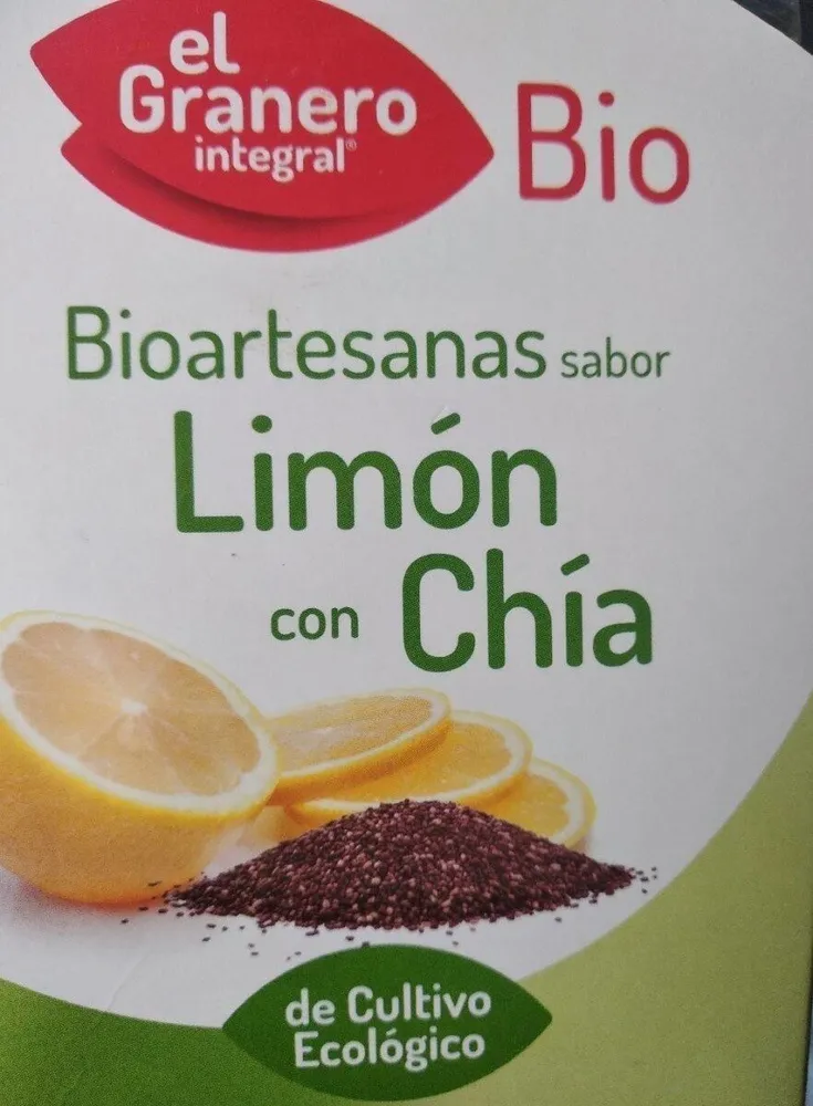 Bioartesanas sabor limón con chia