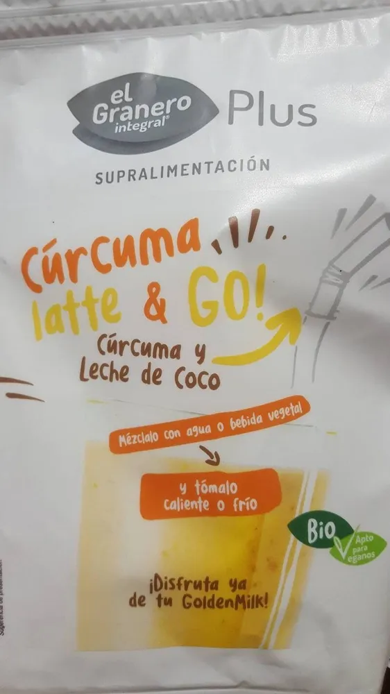 Cúrcuma latte & go con leche de coco