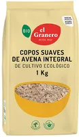 Bio copos de avena suave integral ecológicos