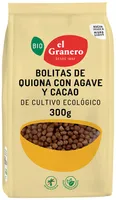 Bolitas de quinoa con agave y cacao