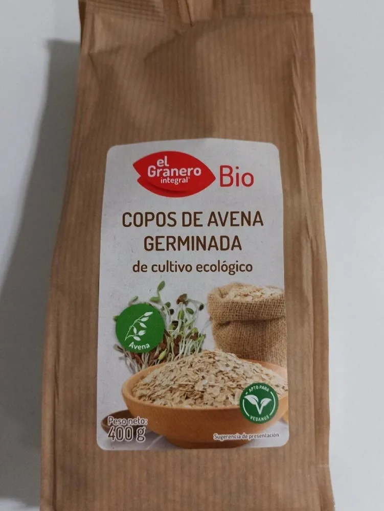 Copos de avena germinada