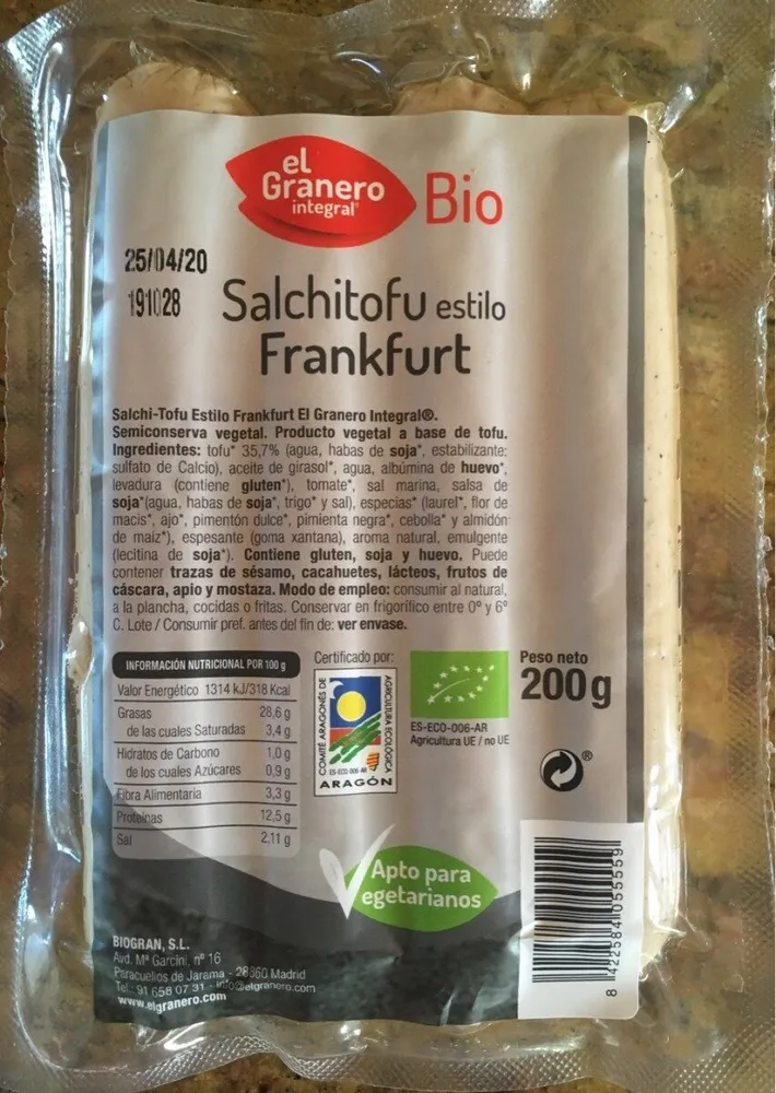 Salchitofu estilo frankfurt