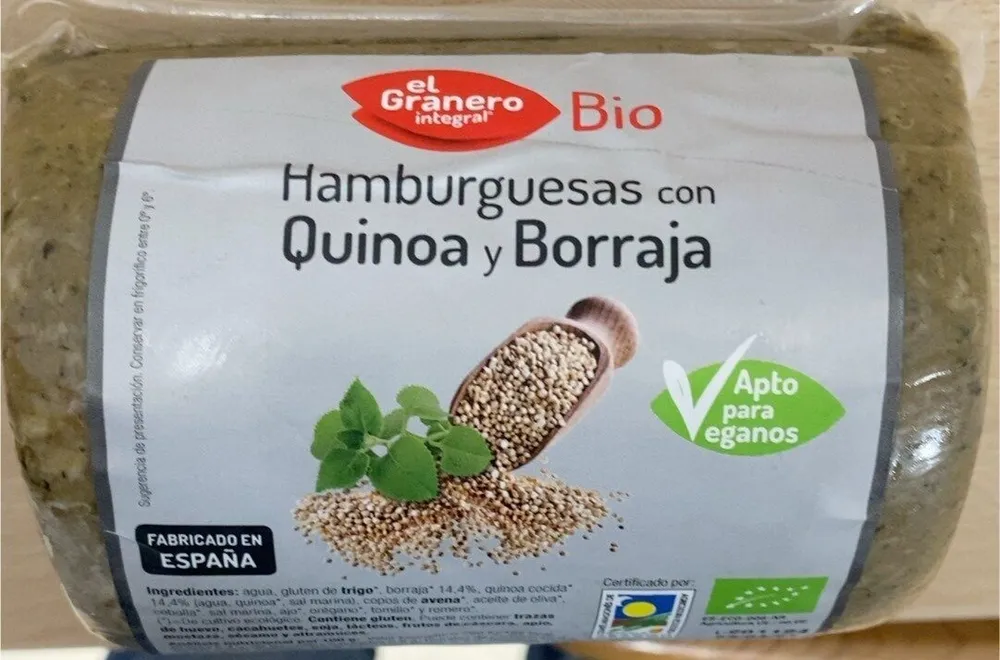Hamburguesas con Quinoa y Borraja