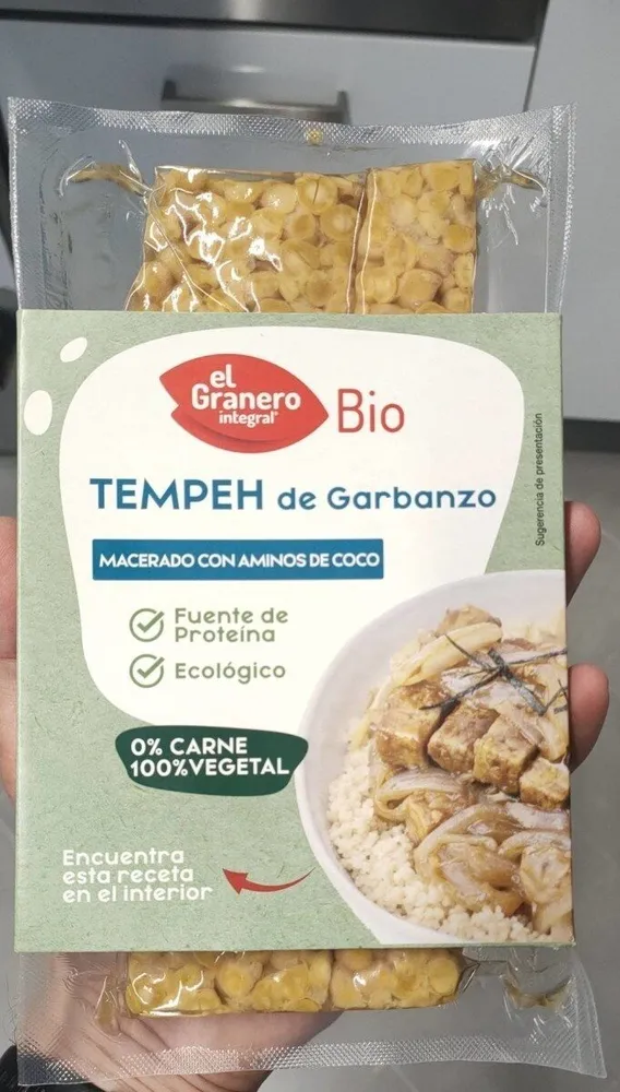Tempeh de garbanzo