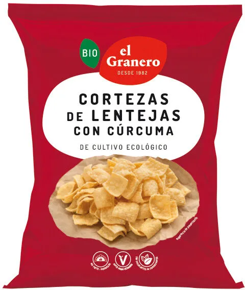 Bio cortezas de lentejas con cúrcuma de cultivo ecológico
