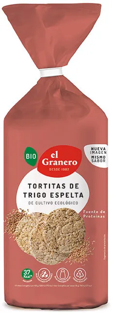 Bio tortitas de espelta de cultivo ecológico
