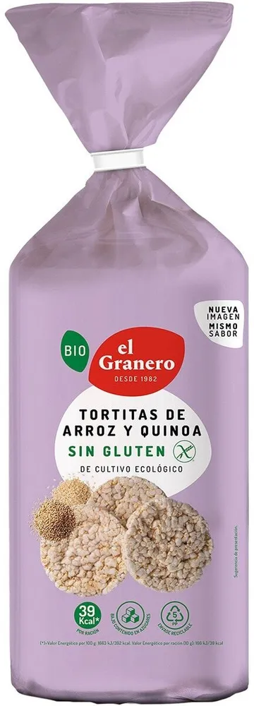 Tortitas de arroz y quinoa