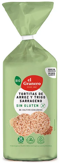 Tortitas de arroz y trigo sarraceno