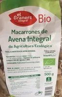Macarrones avena integral