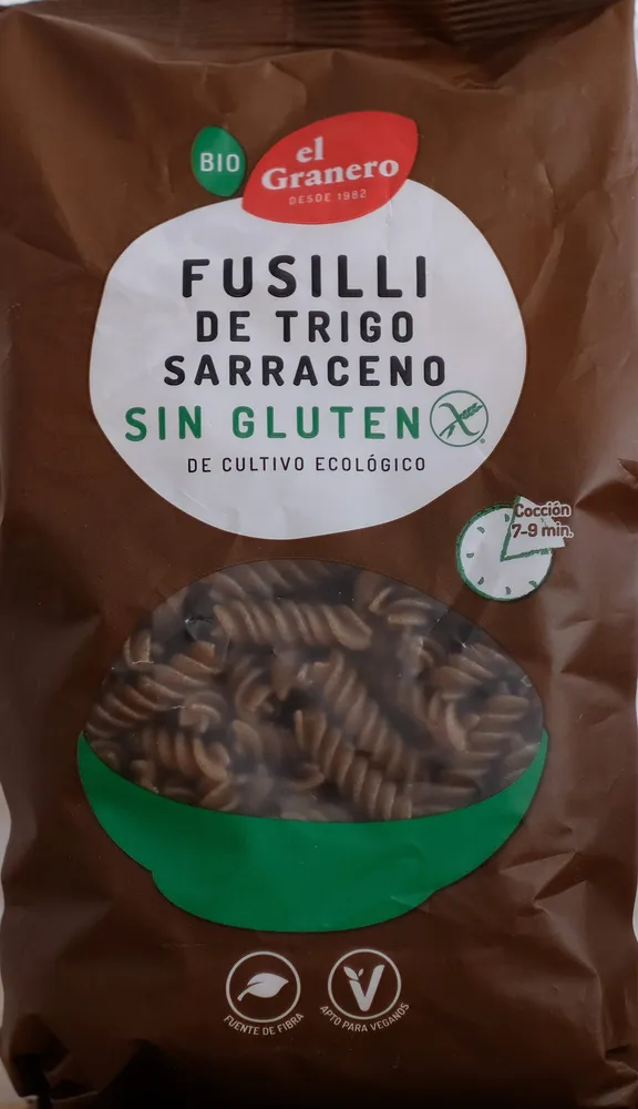 Fusilli de trigo sarraceno sin gluten Bio