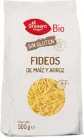 Fideos de maíz y arroz ecológicos y sin gluten