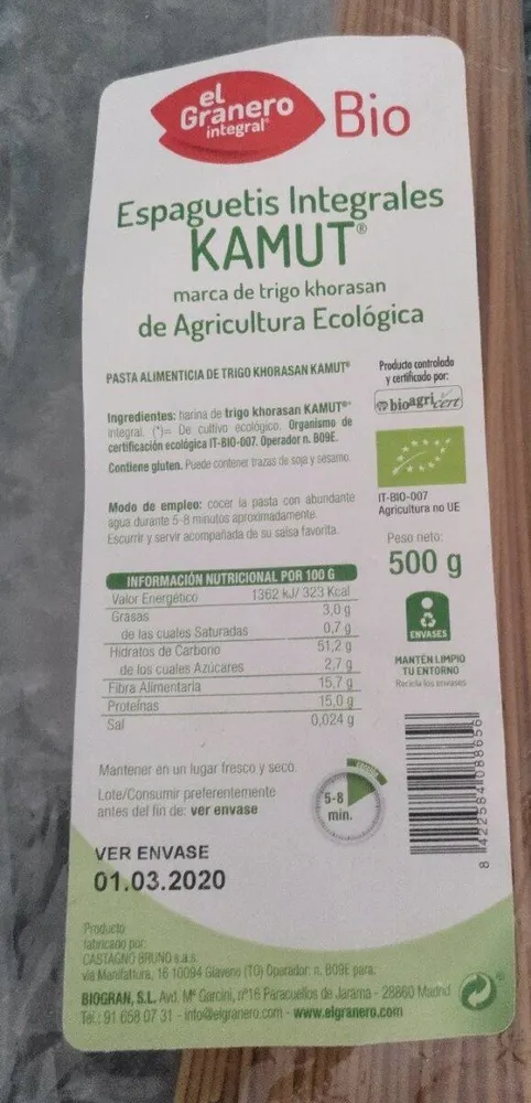 Espaguetis Integrales