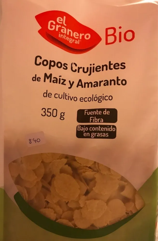 Copos Crujientes de Maíz y Amaranto