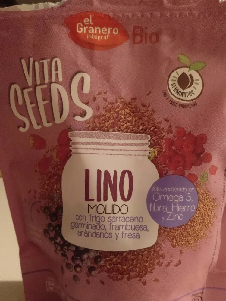Lino molido con trigo sarraceno germinado