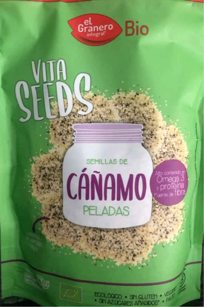 Semillas de cañamo peladas