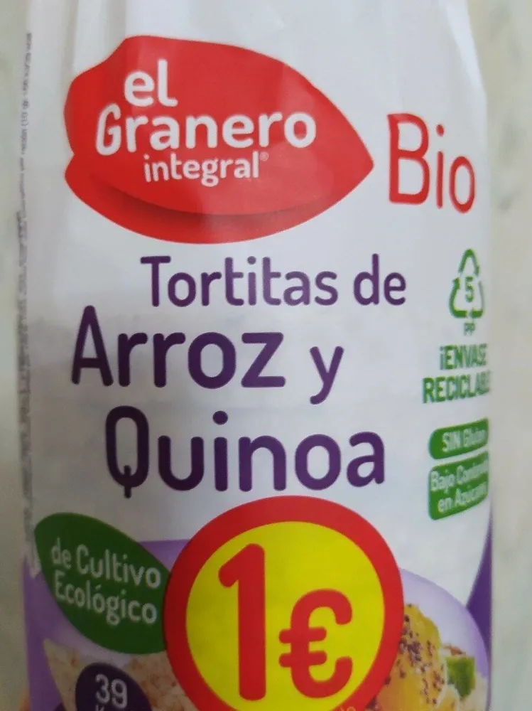 Tortitas de arroz y quinoa
