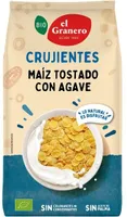 Copos de maiz tostado con agave