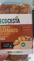 Tempeh de garbanzo macerado con aminos de coco