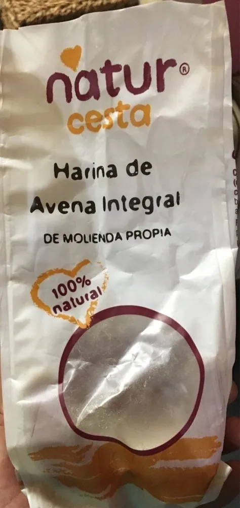 Harina de avena integral