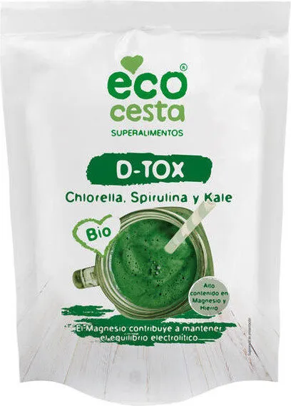 Ecocesta S. alimento Dtox Chlorella Spirulina Kale
