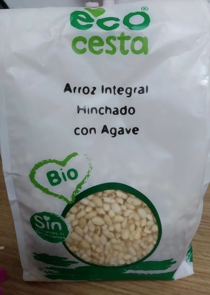 Arroz hinchado integral con agave