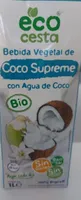 Boisson végétale de coco suprême avec eau de coco