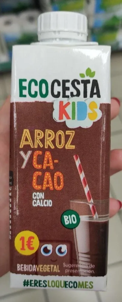 Bebida de arroz y cacao