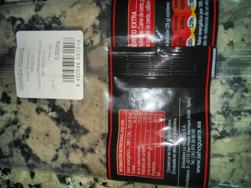 chorizo extra