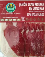 Jamón gran reserva en lonchas