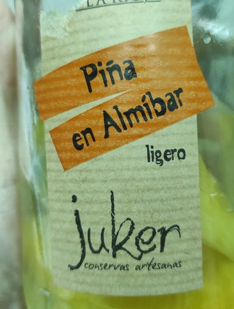 Piña en almíbar ligero