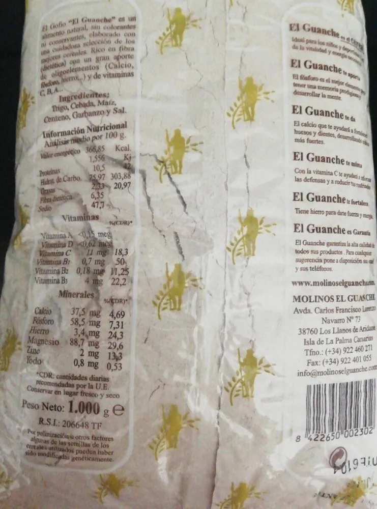 GOFIO DE CEREALES