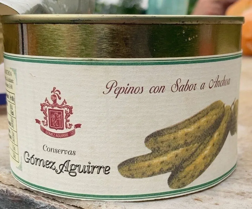 Pepinos con sabor a anchoa