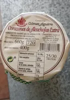Corazones de alcachofas rxtra