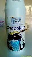 Sirope con chocolate líquido