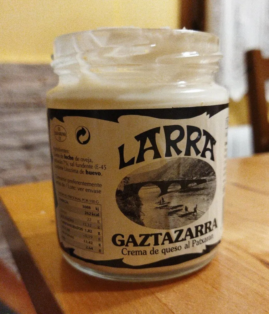 Crema de queso de Patxaran