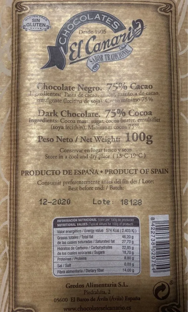 Chocolate negro
