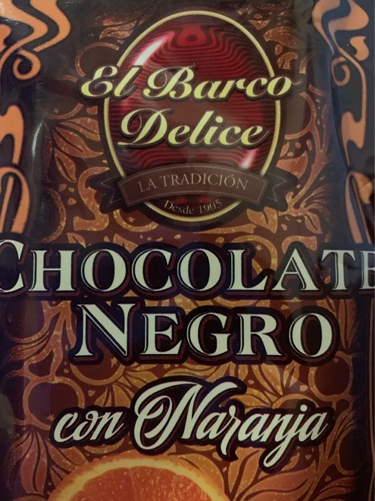 Chocolate negro con naranja