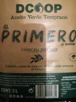 Aceite verde temprano