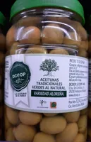 Aceitunas tradicionales verde al natural