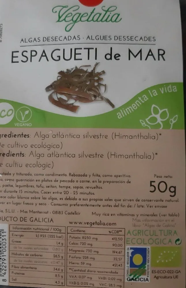 Espagueti de mar