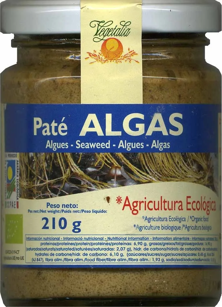 Paté vegetal de tofu y algas