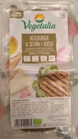 Vegeburger de seitán y queso.