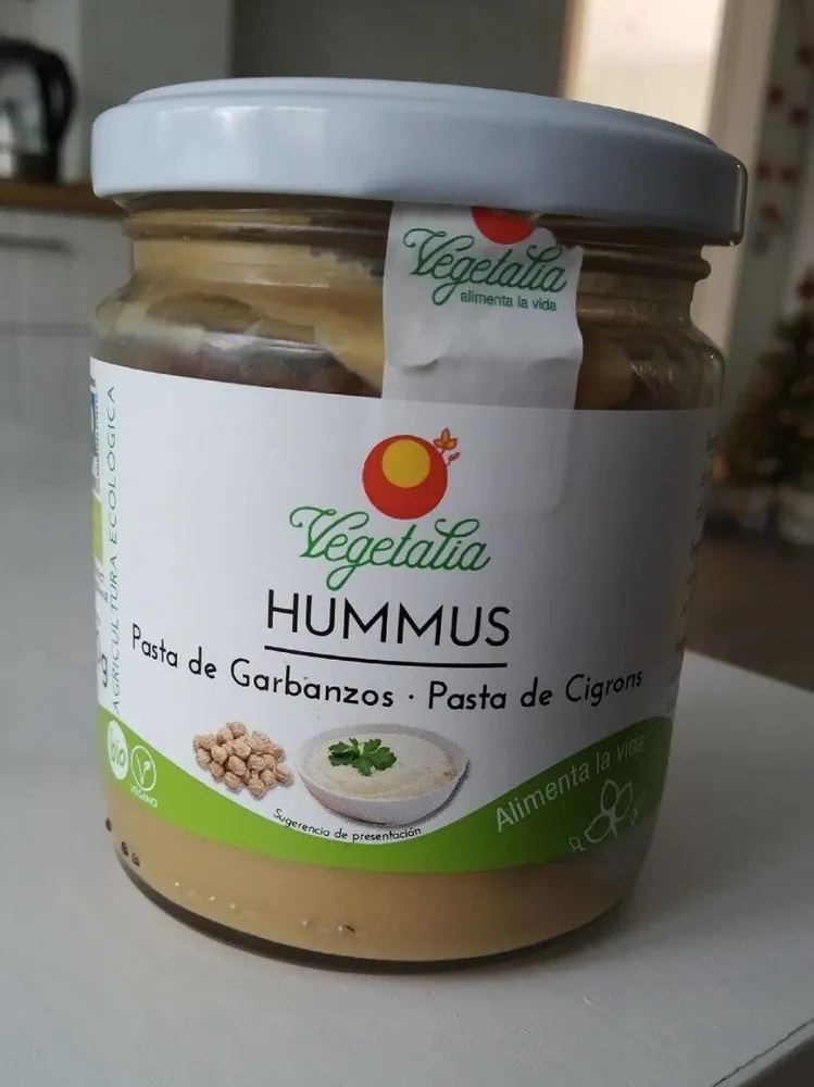 Hummus pasta de garbanzos y cigrons